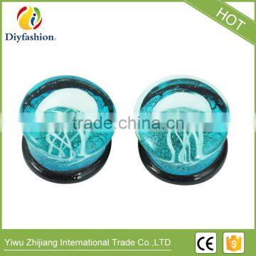 Hot Sell High Quality Comfortable Glass Marine Jellyfish Auricle Ear Plug photo-3