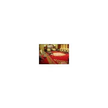Stylish Red Hand Tufted Carpet For Hotel , 100% Nylon Patterns