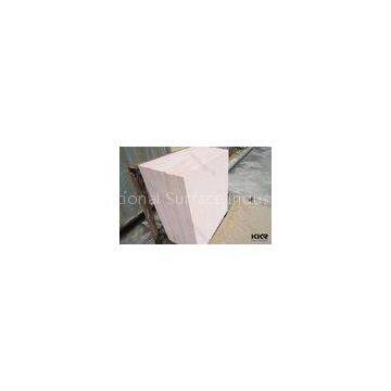 Decorative Quartz Stone Wall Tile / Pink Artificial Stone Floor Tiles For Hotel