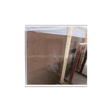 Sparkle Brown Quartz Stone Countertop Slab