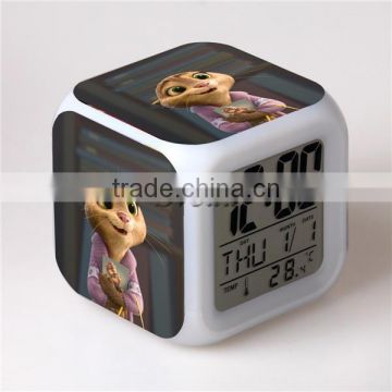 Hot Movie Zootopia LED Alarm Clock, Wide Hopps Digital Alarm Clock, Zootopia Cartoon Clock for Kids