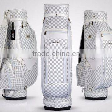 top quality check u golf bag/xs fancy check golf bag/ fashionable golf bag