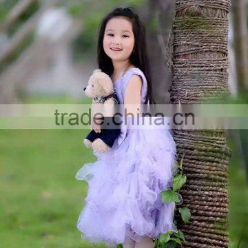 Latest Frock Designs Pictures Baby Girl Wedding Dress Fashion Kids Party Wear Girl Dress photo-4