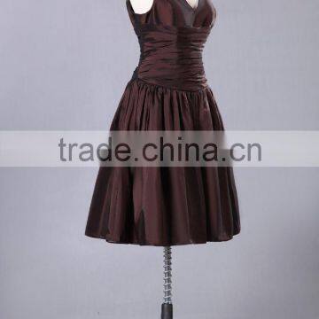 2017 Simple Style Cap Sleeves Red Prom Gown ED134 photo-2