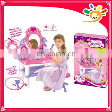 kids cosmetics set toys platform with light and musical