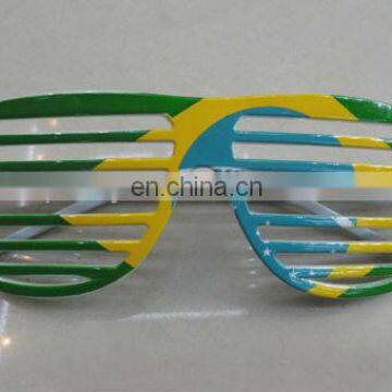 SGN-0652 Brazil flag shutter shades glasses