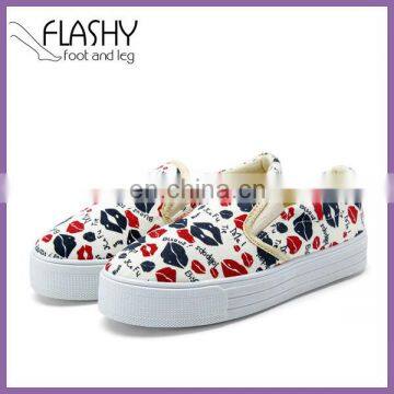 Wholesale high heel canvas platform shoes women