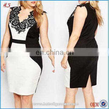 New Style Fashionable Dress For Fat Women Pencil Plus Size Women Dress