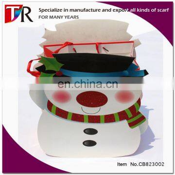 Santa Claus Coated gift Paper christmas bags wholesale