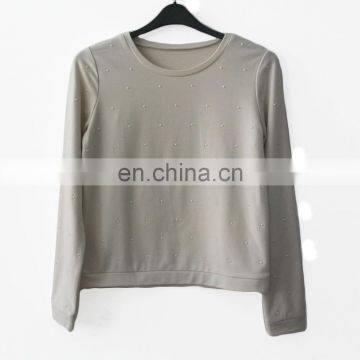 2016 Women's Top With Long Sleeve Round Collar Pullover photo-3