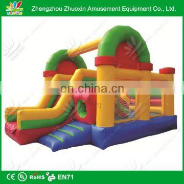 New model yellow Combine Inflatable Slide