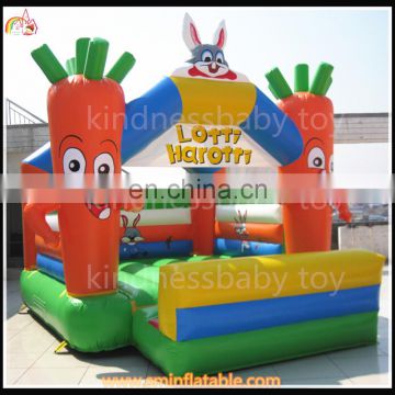 Mini inflatable radish bounce castle,commercial inflatable bouncer,rabit baby bouncer