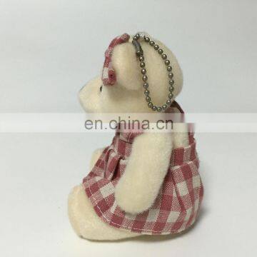 Girl Bear Toy With Skirt Cute Gift CE Plush Keychain photo-2