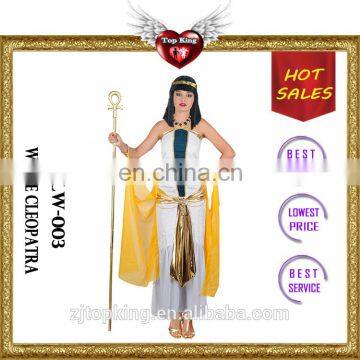 Christmas Women Noble Sexy Santa Costumes Halloween White Cleopatra Costumes for Teen Girls