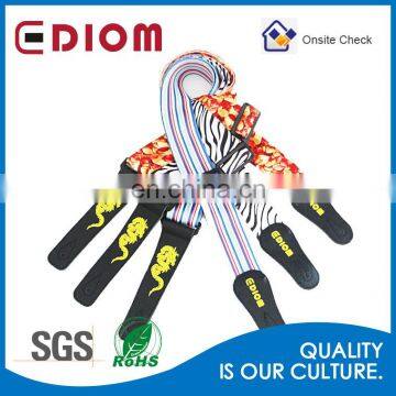 Popular wholesale and accoustic durable custom colorful jean guitar straps