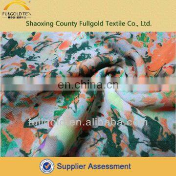 Fashion Design 50D Chiffon Digital Print Crepe Fabric For Lady's Dress Popular In Dubai