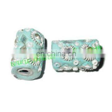 Kashmiri Beads (lakh beads, bollywood beads), size 14x20mm