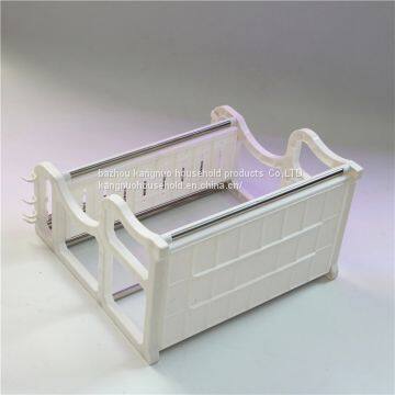 Hot Sell Plastic Storage, Plastic Shelf With Stainless Bar, Kitchen Storage Shelf photo-4