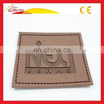 High Quality Custom Embossed Leather Patch With Custom Logo