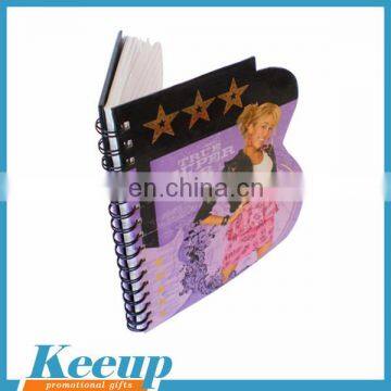 custom pp plastic cover spiral agenda notebook with pen