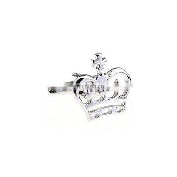 Men jewelry cufflinks silver Imperial crown cufflinks.Professional stainless steel custom crown cufflinks for 's accessories