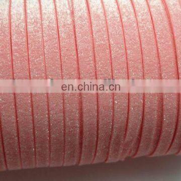 Glitter elastic webbing for hair ties