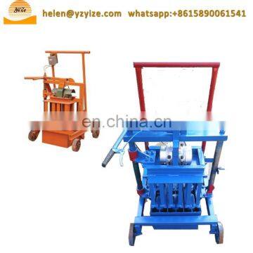 Manual Hollow Block Maker Concrete Hollow Block Making Machine Price