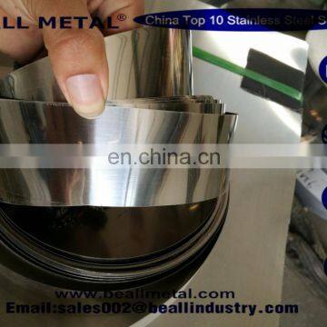 ASTM AISI SUS SS 201 202 301 304 304L 309S 316 316L 409 410S 410 Stainless Steel Strips / Belt / Band / Coil / Foil