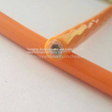 Acid-base & Oil-resistant Cable Yellow Sheath Color 1000v Cable Rov