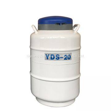 20L Cryogenic Dewar Container Thermos Liquid Nitrogen Flask