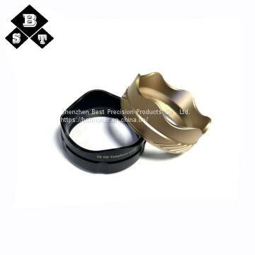 OEM Aluminum DSLR Camera Part Cnc Machining Lens Hood Part photo-4