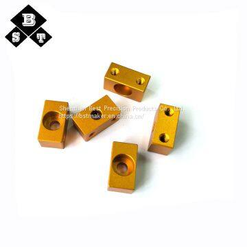 Custom Red Anodized Bearing Bracket Custom CNC Aluminum Milling Case Billet Machined Parts photo-2