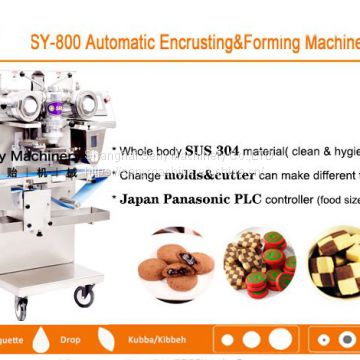 SY-800 Automatic chocolate-filled soft biscuit cookie encrusting machine