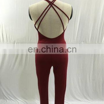 New Arrival Black One Piece Sexy Clubwear Tight Jumpsuit Rompers for Women photo-5