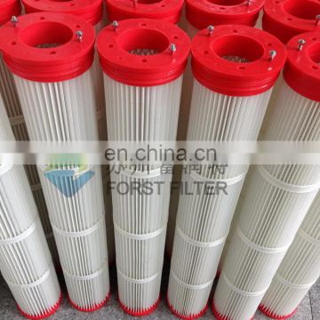 FORST Cement Silo Top Air Pleated Dust Bag Filter Cartridge