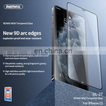 Remax GL-27 3D Tempered Class Screen Protector for IPhone 12 Shatter-proof Tempered Glass Screen Protector