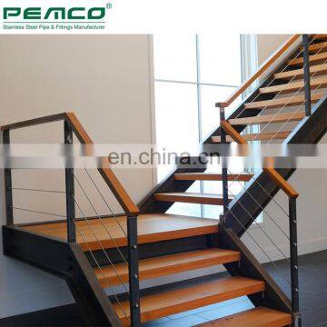 Hot Sale Home Stainless Steel Stair 4 6 8 10 Wire Rope Railing Systems Staircase Handrail Design photo-3