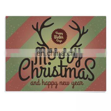 Merry Christmas Glass Chopping Cutting Boards