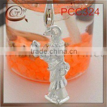 plated statue of Liberty pendant with Lobster Claw Clasps