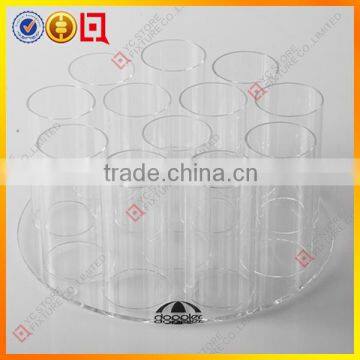 Clear acrylic cylinder display