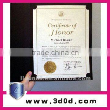 New Arrive High-quality Security Anti-fake Certificate Watermark Paper With Visible/invisible Fibers