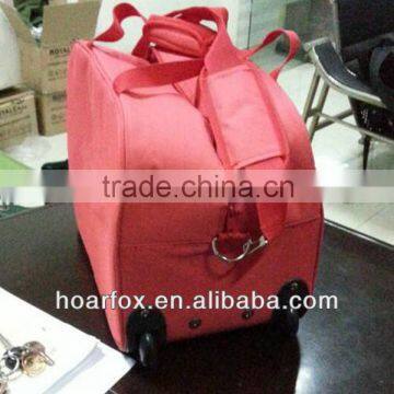 2014 Hot Red Trolley Cooler Bag With Wheels photo-3