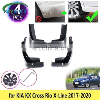 for KIA KX Cross Rio X-Line 2017 2018 2019 2020 4PCS Wheel Mudguards Mudflaps Fender Mud Flaps Splash Mud Guards Car Accessories