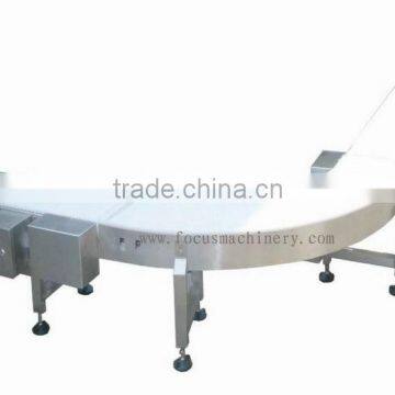 90 degree PP belt-type stainless steel turning conveyor