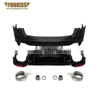 for Audi A4 change to RS4 rear bumper parts of body kits