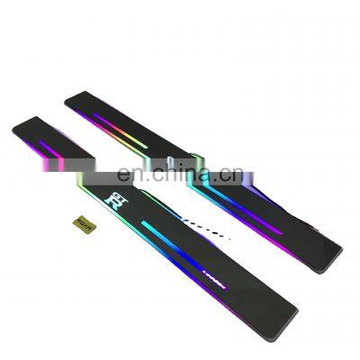 Led Door Sill Plate Strip for nissan GTR gt-r dynamic sequential style step light door decoration step