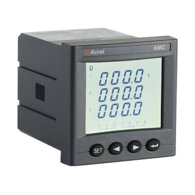 Acrel AMC72L-AV3 Programmable AC Digital Voltage Meter/multifunction Energy Meter CE photo-3