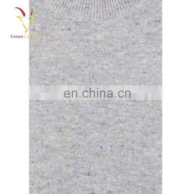 Girls 100% Pure Cashmere Round Neck Long Dress Sweater photo-3