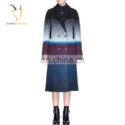 Women Casual Long Sleeves Woolen Coat Plus Size Cashmere Coat photo-3