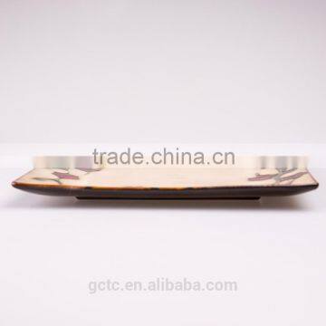 American Pastoral Style Stoneware 16pcs Dinnerware Set With Flower Design photo-3